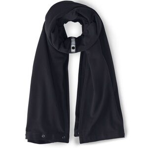 Lululemon Black Rulu Vinyasa Wrap Convertible Snap Scarf EUC One Size